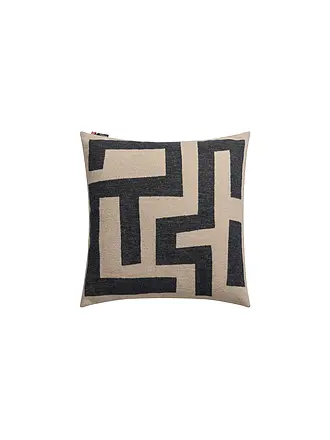 DAVID FUSSENEGGER | Kissenhülle SILVRETTA 50x50cm Labyrinth Grau | beige